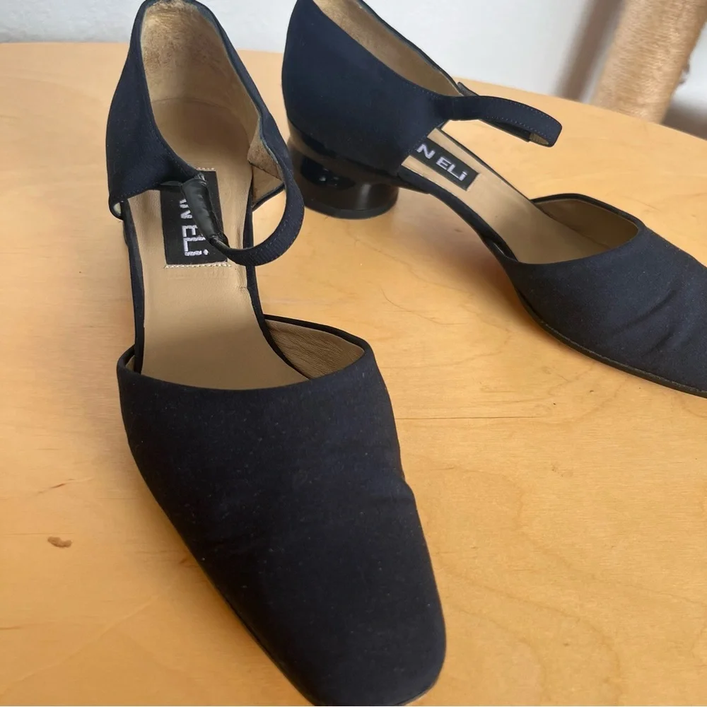 Vaneli Matte Navy Blue Heels Mary Jane Square Toe Size 7.5 - Picture 7 of 7